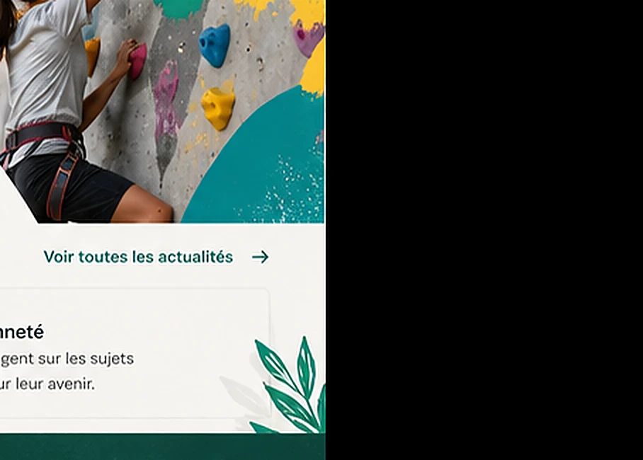 Jeune pratiquant une activité de découverte — visuel d’ambiance